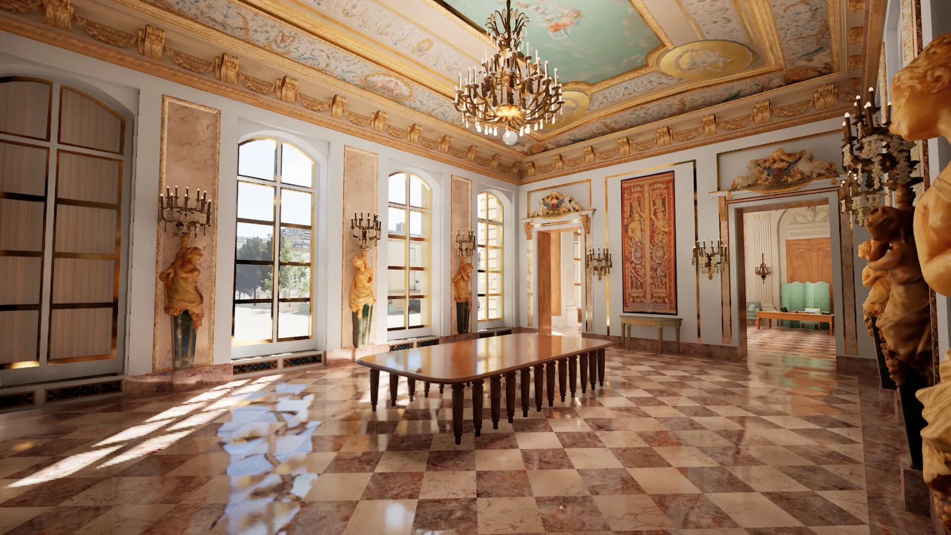 Visite virtuelle de l'Assemblée nationale görsel 12