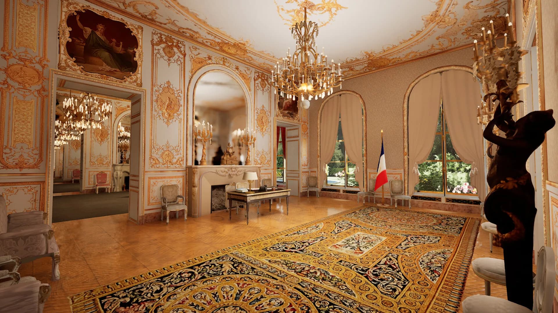 Visite virtuelle de l'Assemblée nationale görsel 14