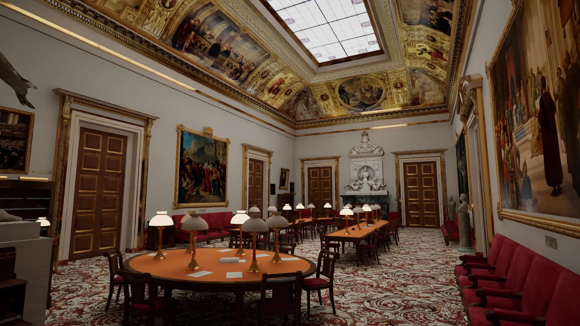 Visite virtuelle de l'Assemblée nationale görsel 10