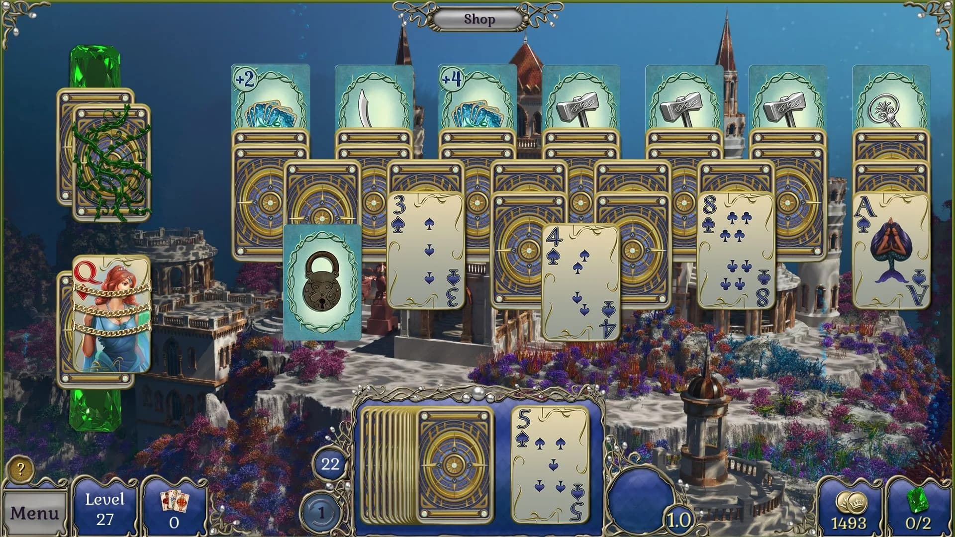 Jewel Match Atlantis Solitaire 3 - Collector's Edition görsel 2