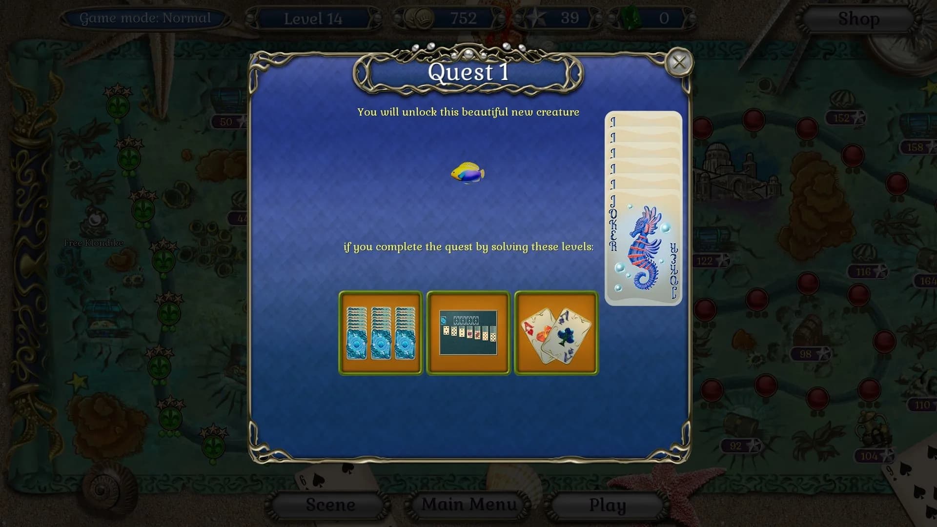 Jewel Match Atlantis Solitaire 3 - Collector's Edition görsel 11