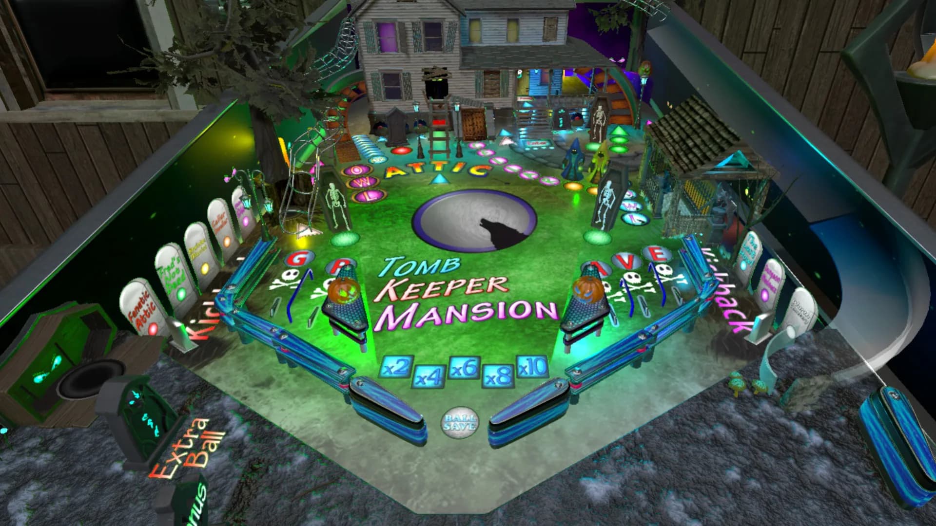 Tomb Keeper Mansion Deluxe Pinball görsel 2