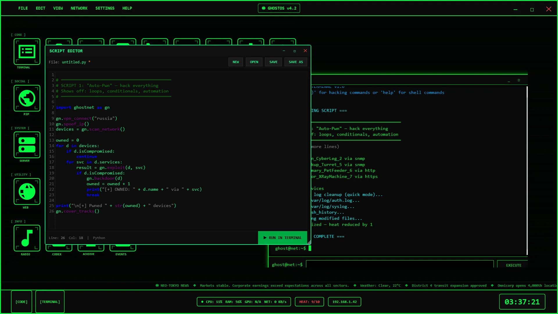 Ghost Network : Dark Hacker görsel 18