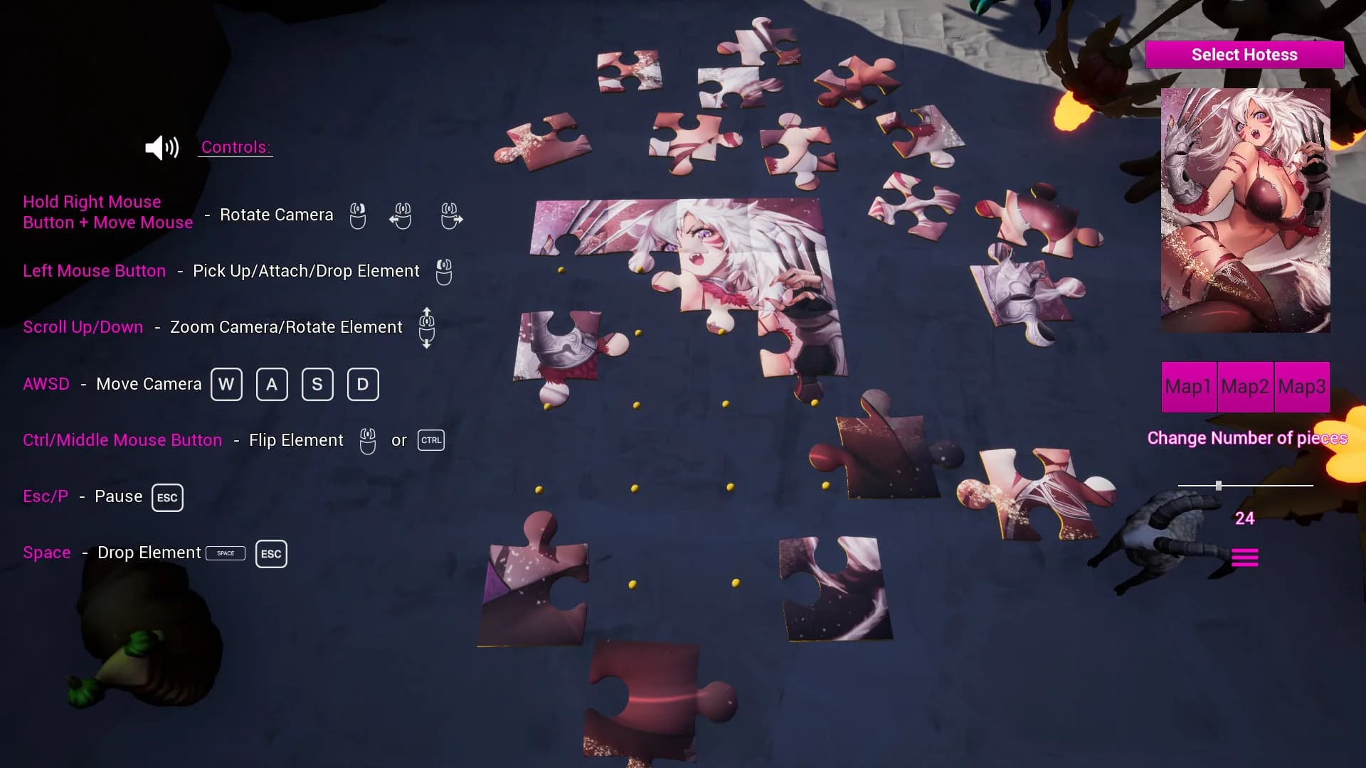 Anime Fantasy Jigsaw Puzzle 3D görsel 2