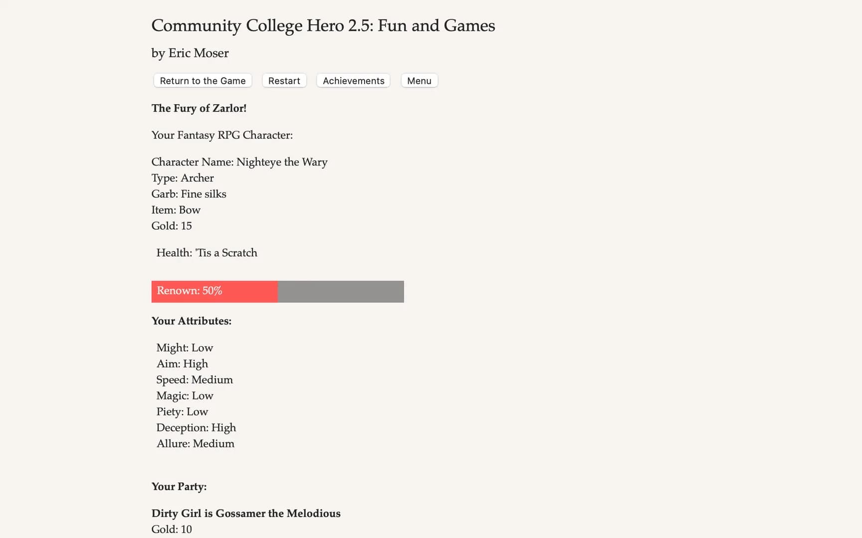 Community College Hero: Fun and Games görsel 5