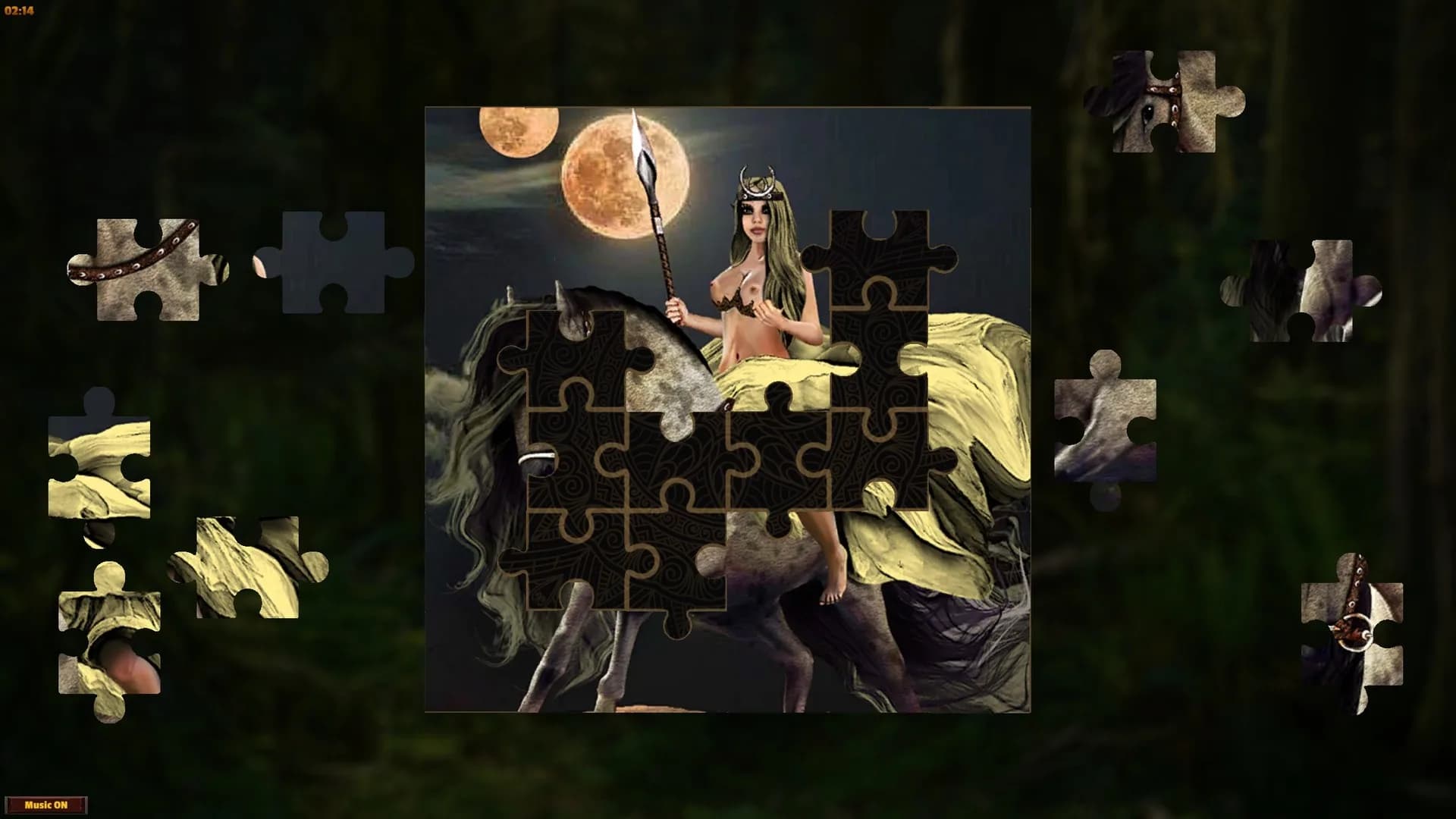 Adult Puzzles - Fantasy Ladies 2 görsel 2