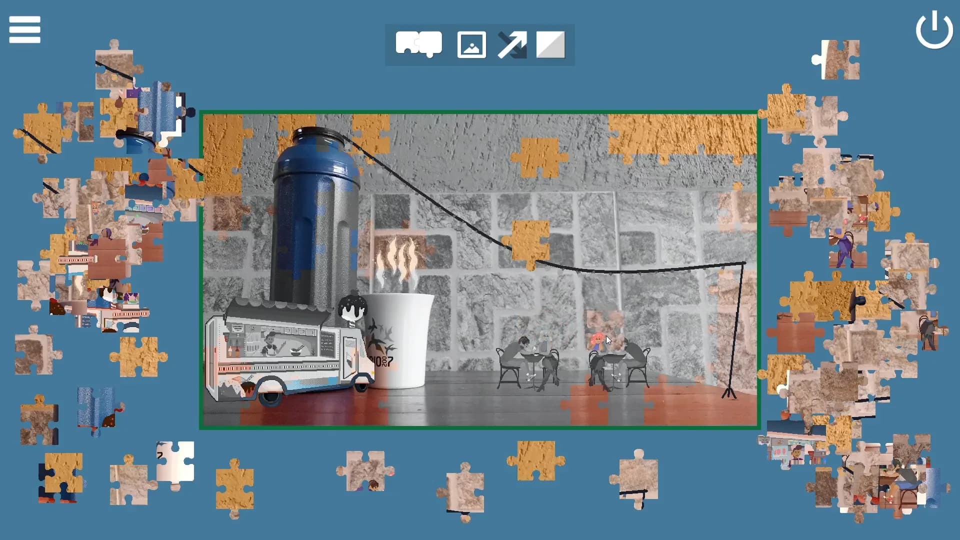 Invisible Places - Pixel Art Jigsaw Puzzle görsel 3