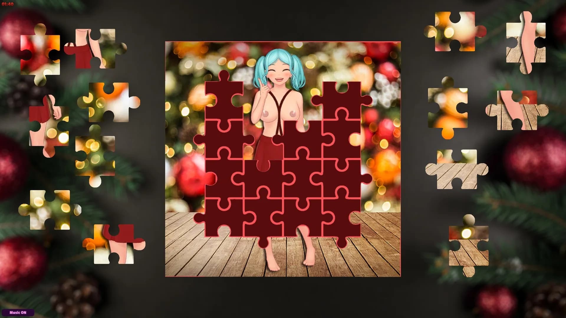 Adult Puzzles - Hentai Christmas görsel 2