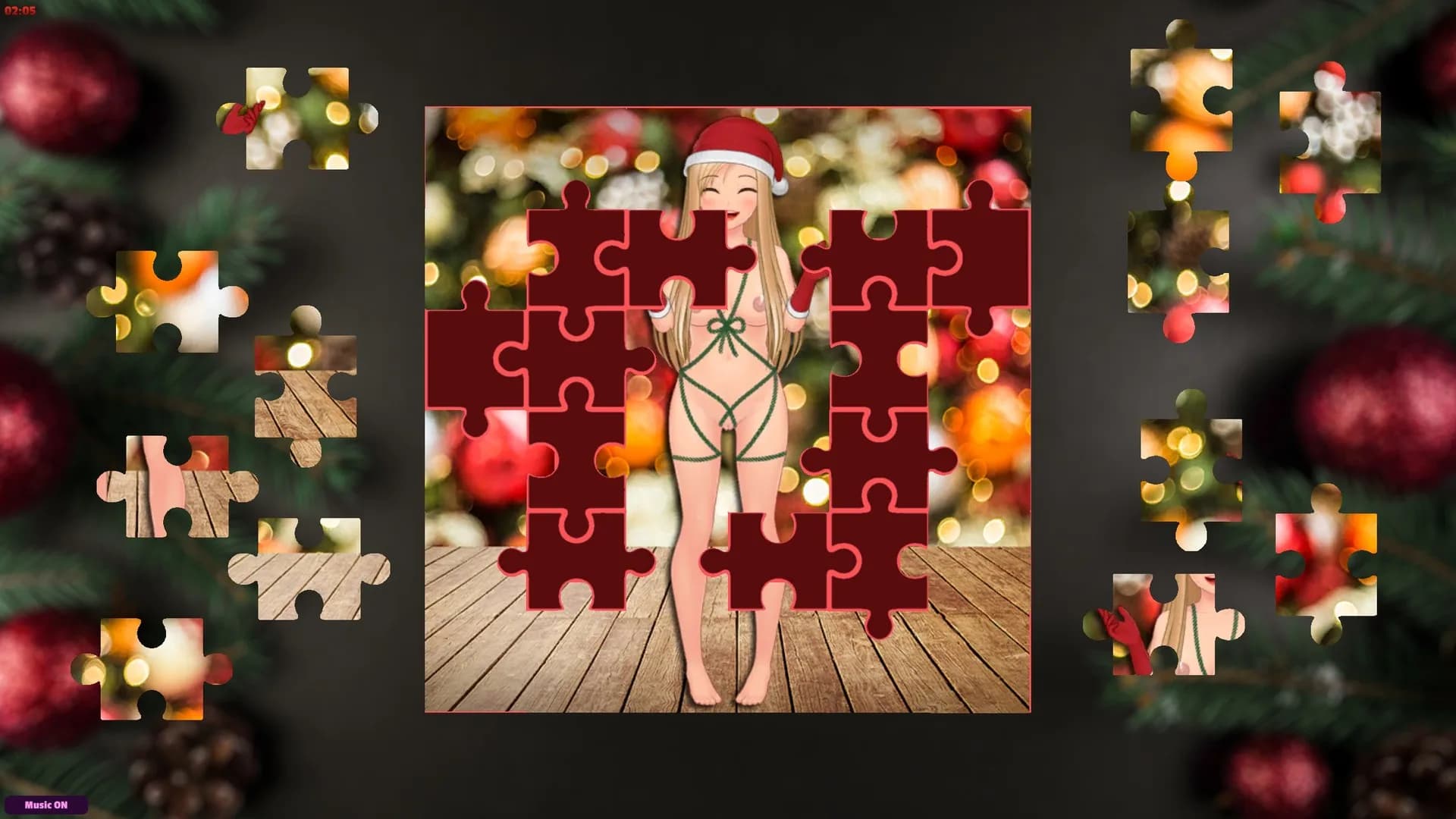 Adult Puzzles - Hentai Christmas görsel 3