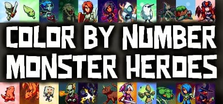 Color by Number - Monster Heroes görsel 1