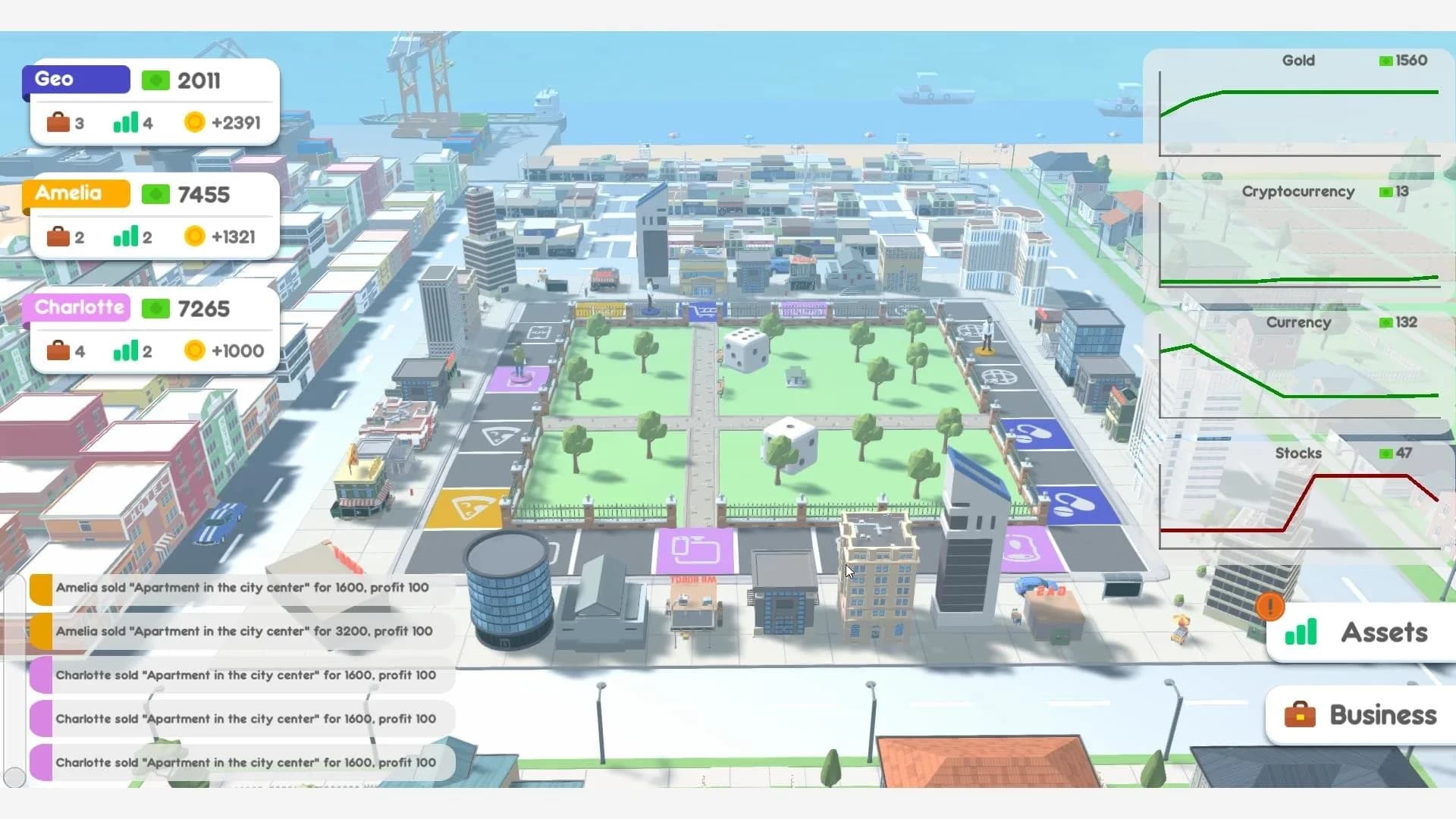 Blue Chips: economic multiplayer board game görsel 2