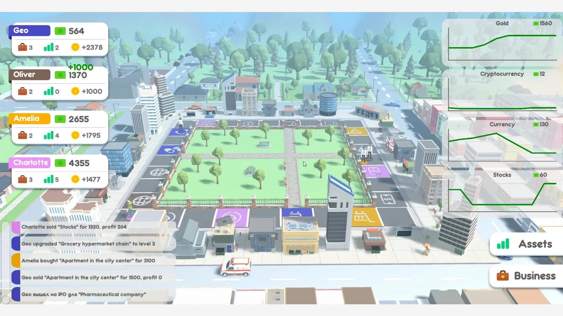 Blue Chips: economic multiplayer board game görsel 5