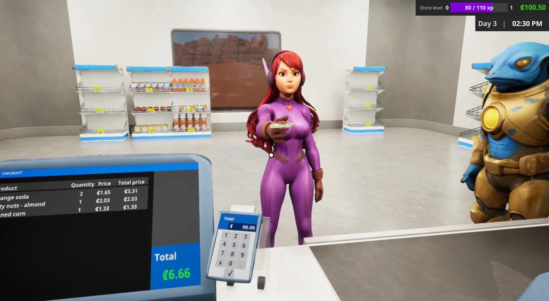 Uzay Süpermarket Simülatörü görsel 3