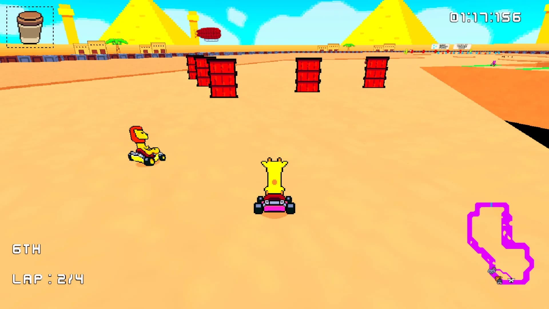 Retro Kart Rush görsel 3