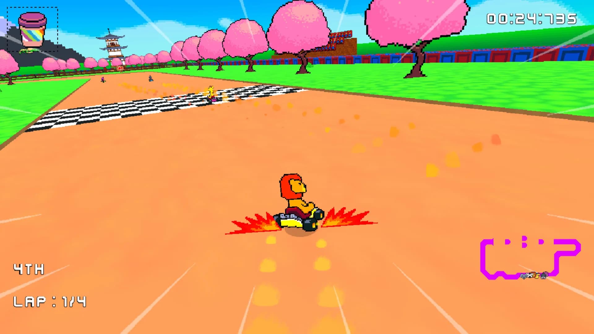 Retro Kart Rush görsel 5