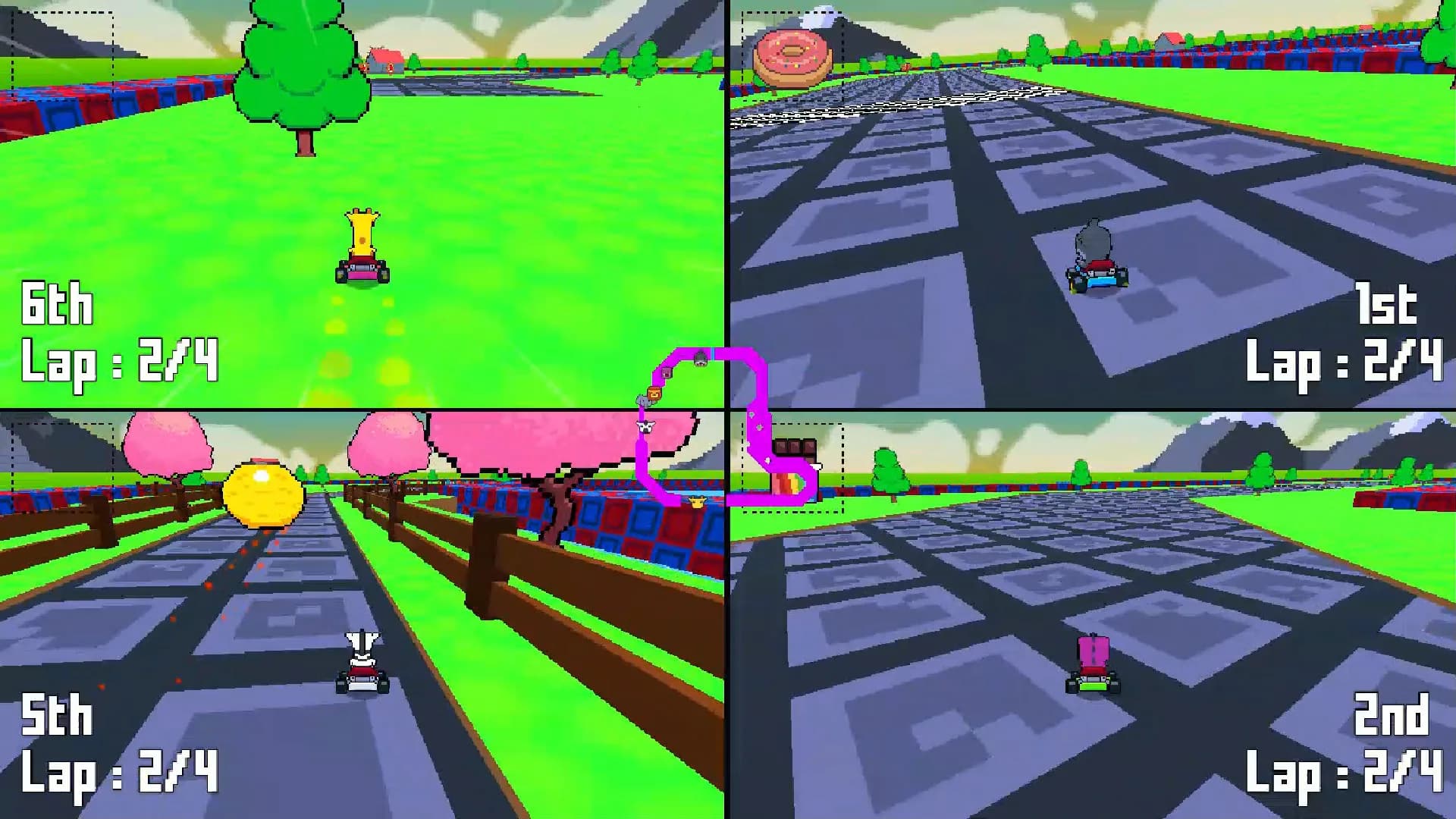 Retro Kart Rush görsel 7