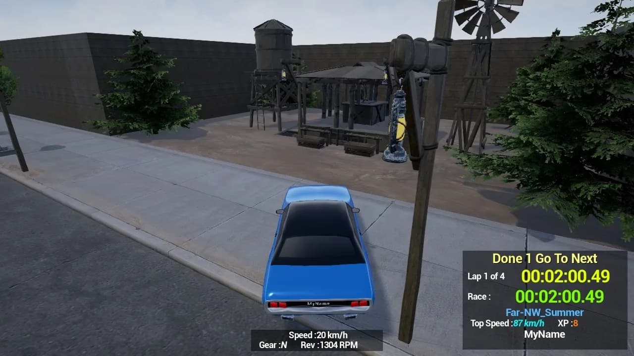 Maze Workout - Western Lost Solo Car Racer görsel 3