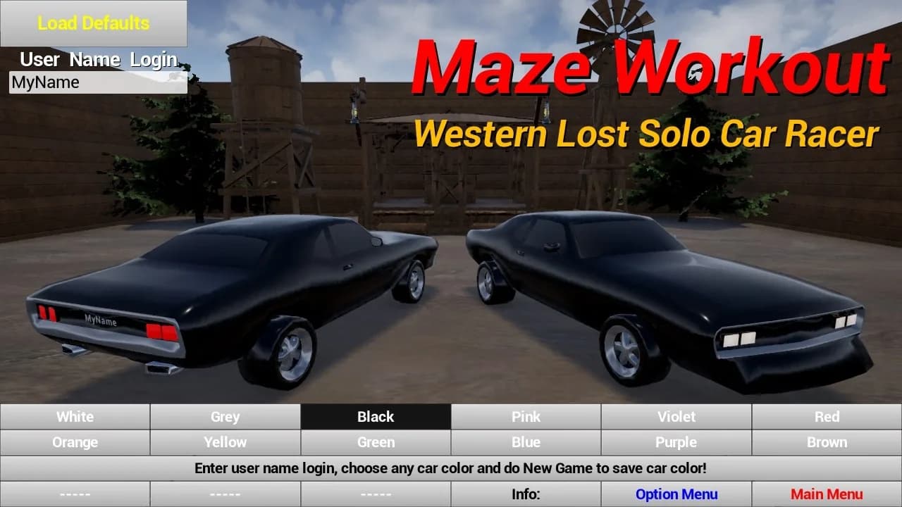 Maze Workout - Western Lost Solo Car Racer görsel 20