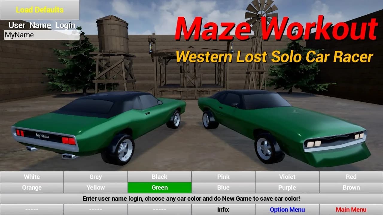 Maze Workout - Western Lost Solo Car Racer görsel 21