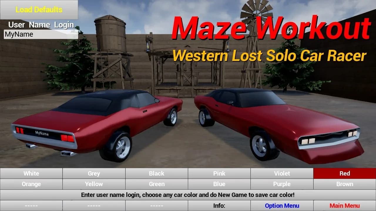 Maze Workout - Western Lost Solo Car Racer görsel 22