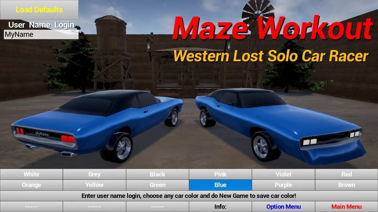 Maze Workout - Western Lost Solo Car Racer görsel 23