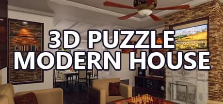 3D PUZZLE - Modern House görsel 1