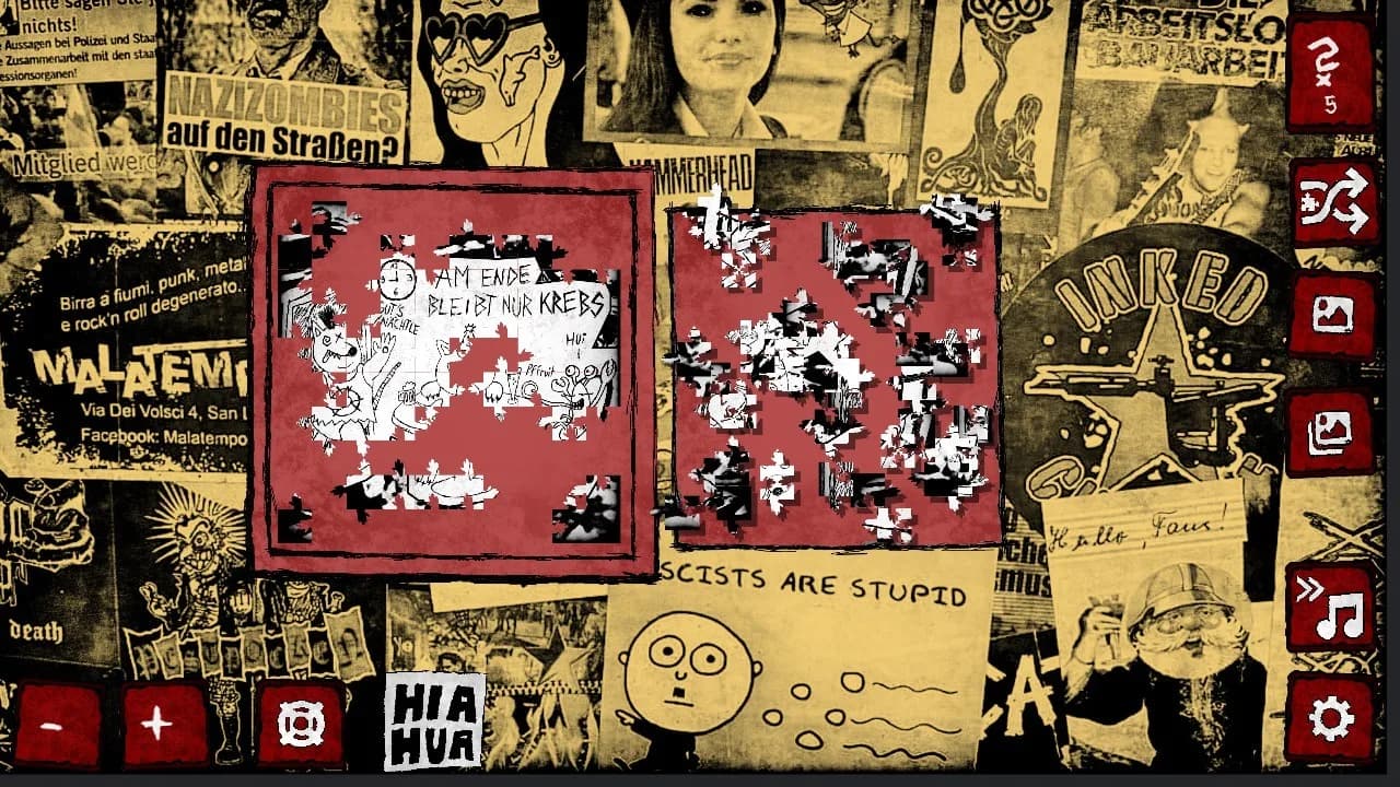 Nachkriegsratten Punk-Rock Puzzle görsel 2