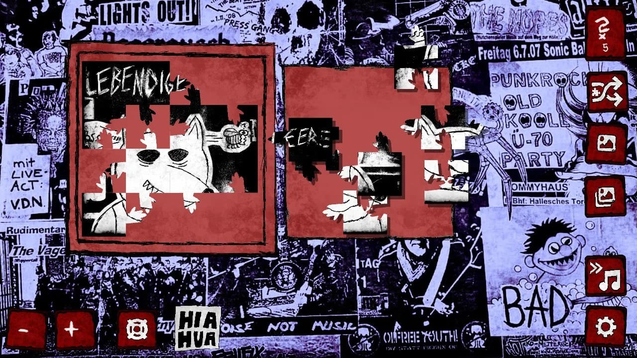 Nachkriegsratten Punk-Rock Puzzle görsel 3