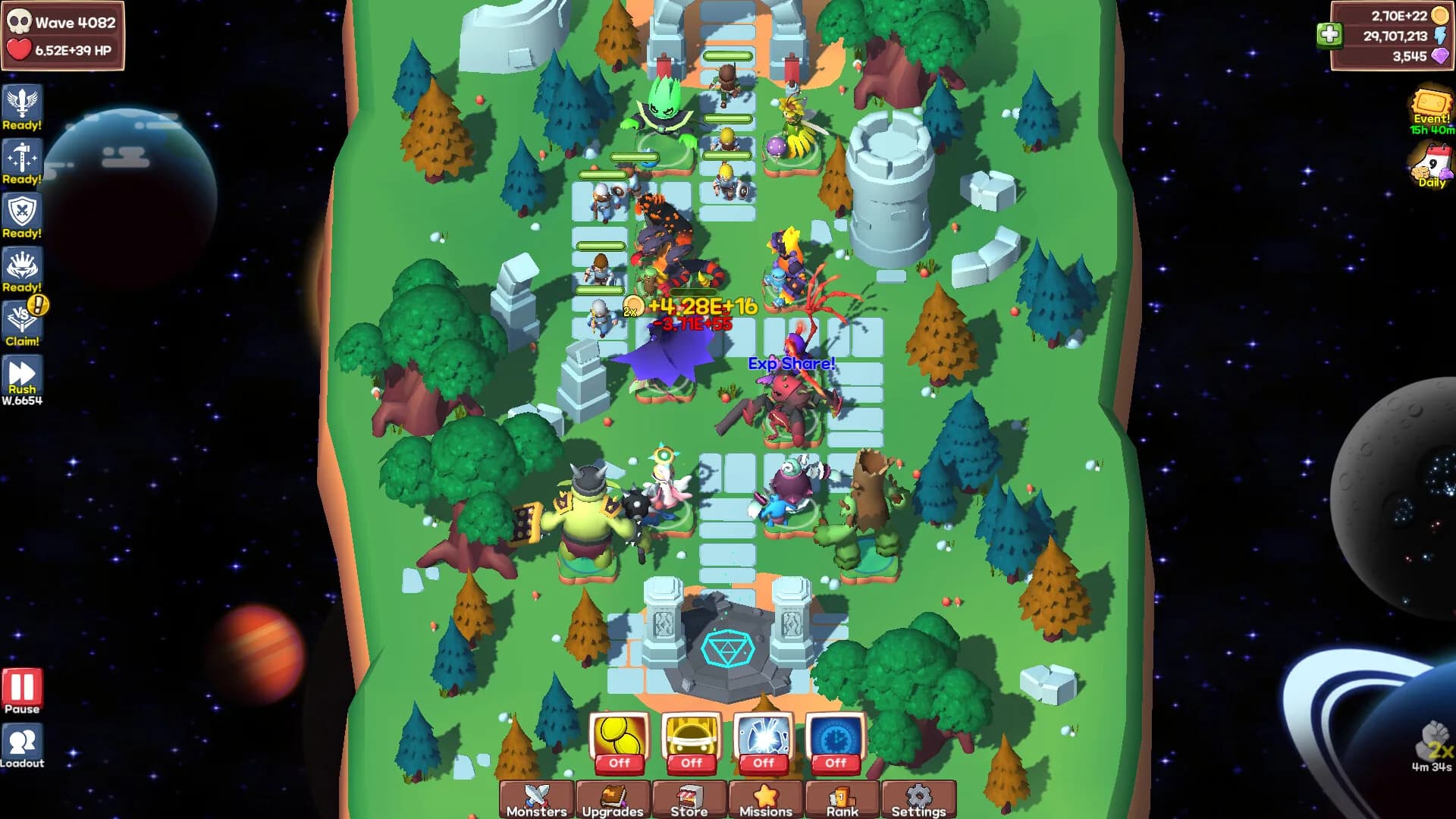 Idle Monster TD: Evolved görsel 2