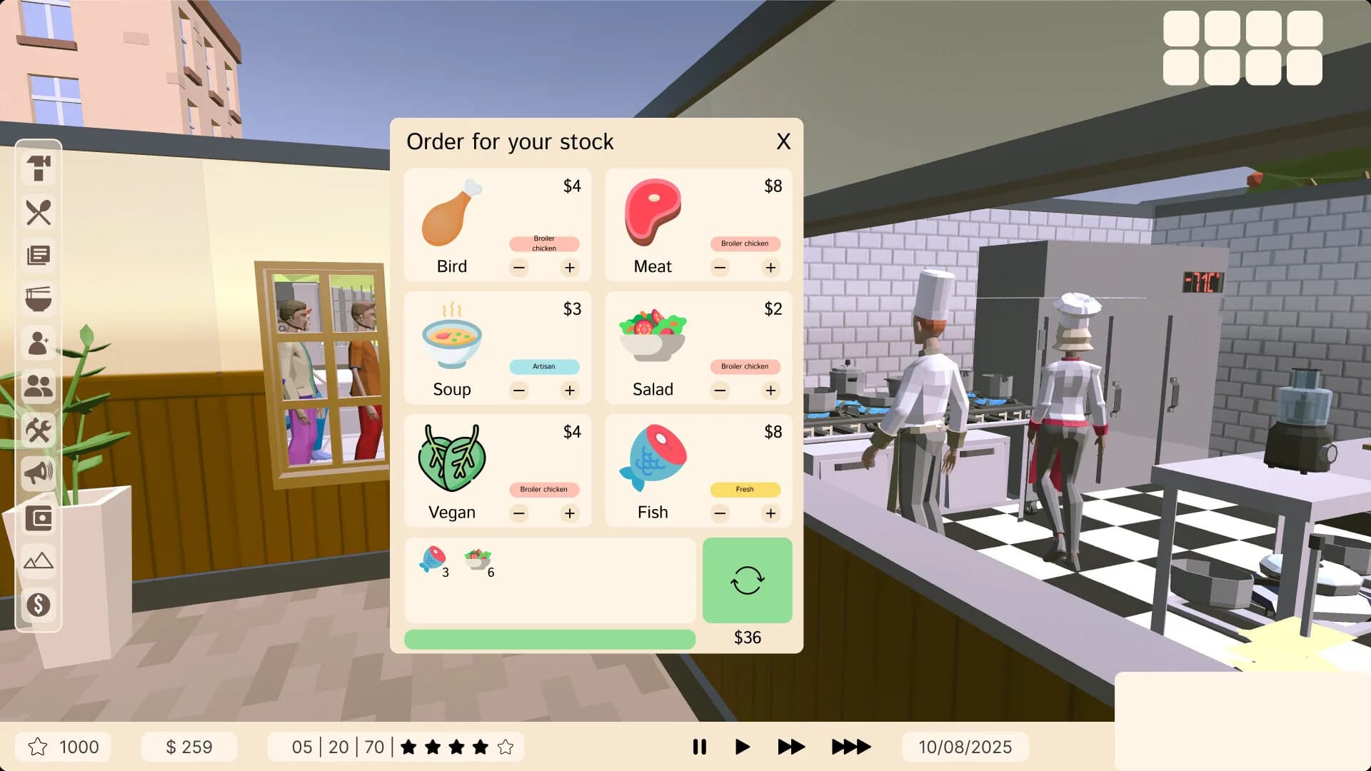 SIM Chef: Restaurant management görsel 2