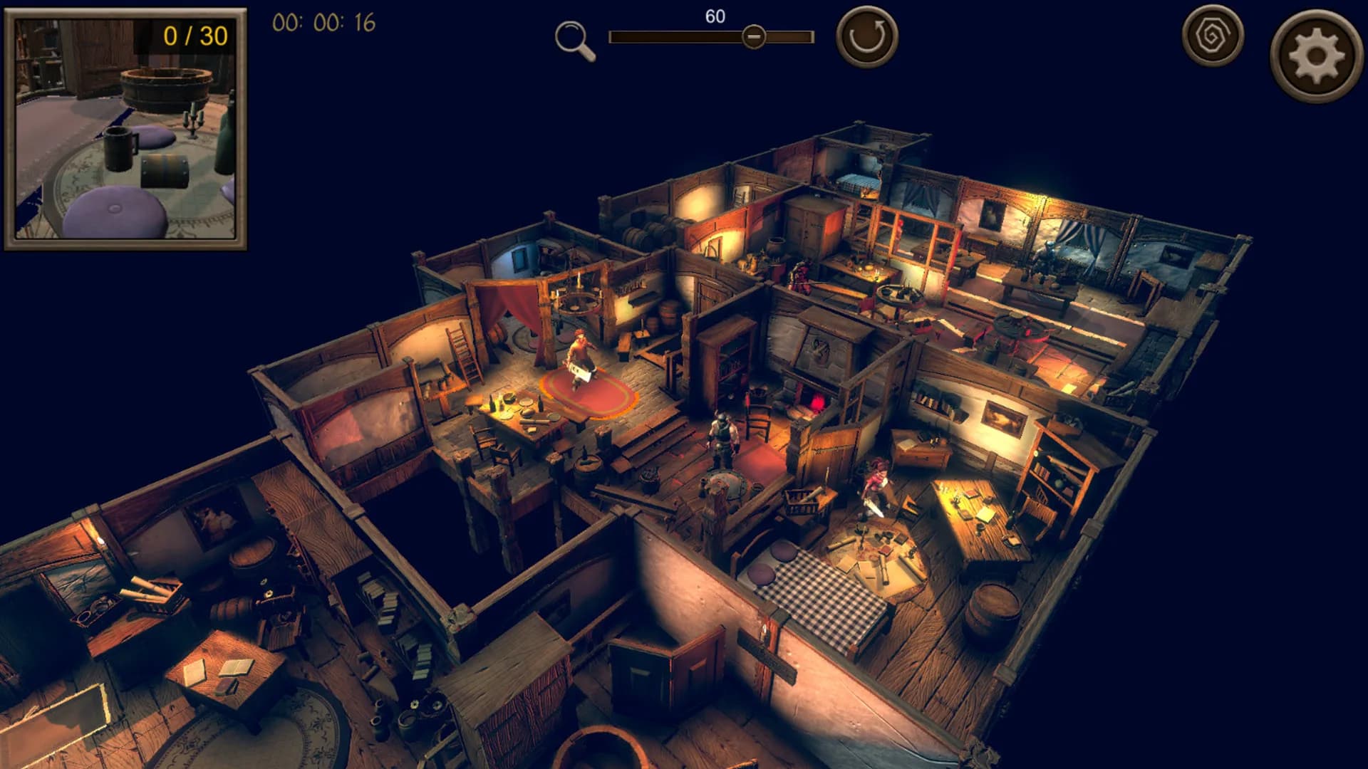 Hidden Tavern Top-Down 3D görsel 4
