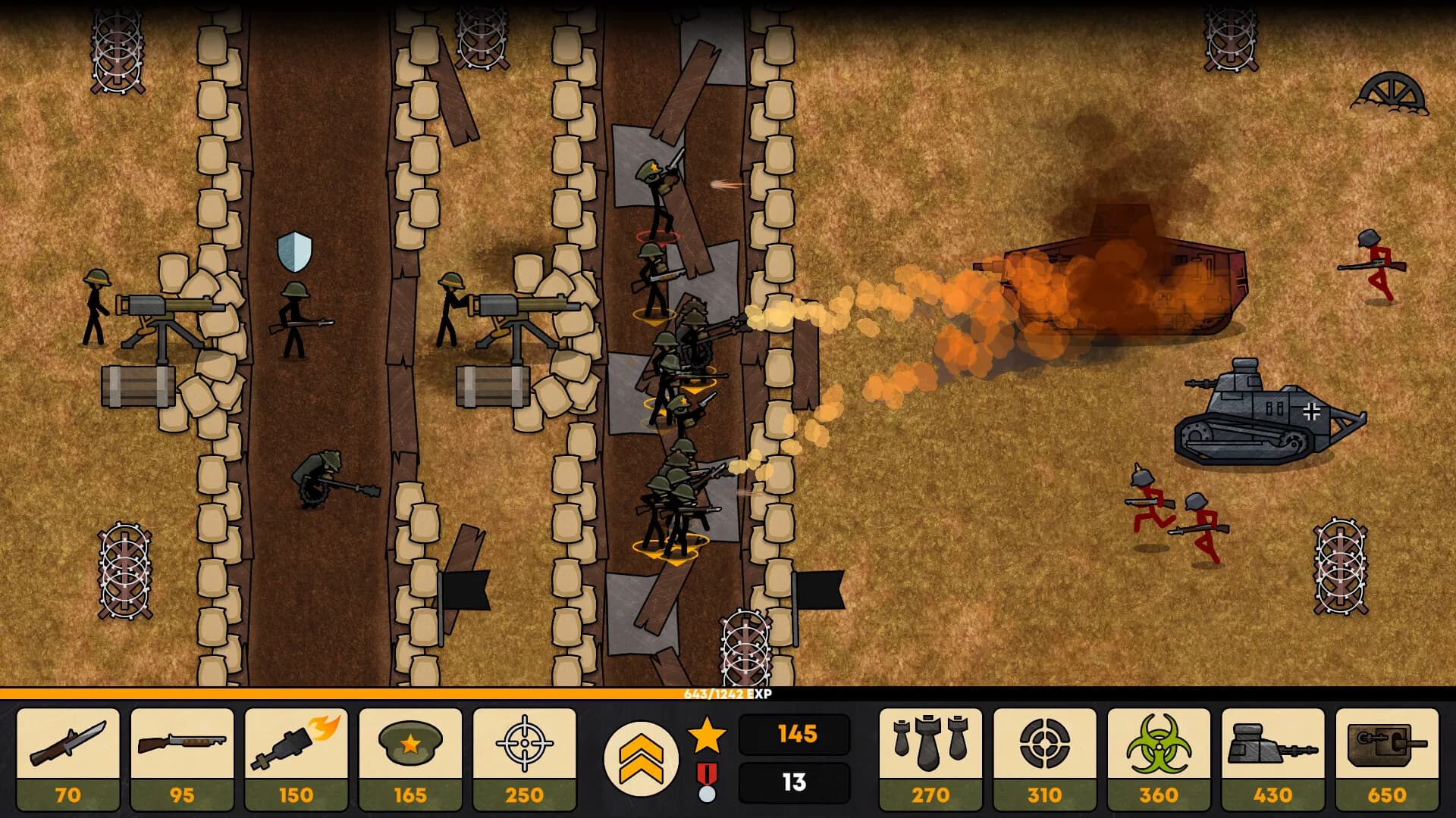 Stickman Trenches görsel 2