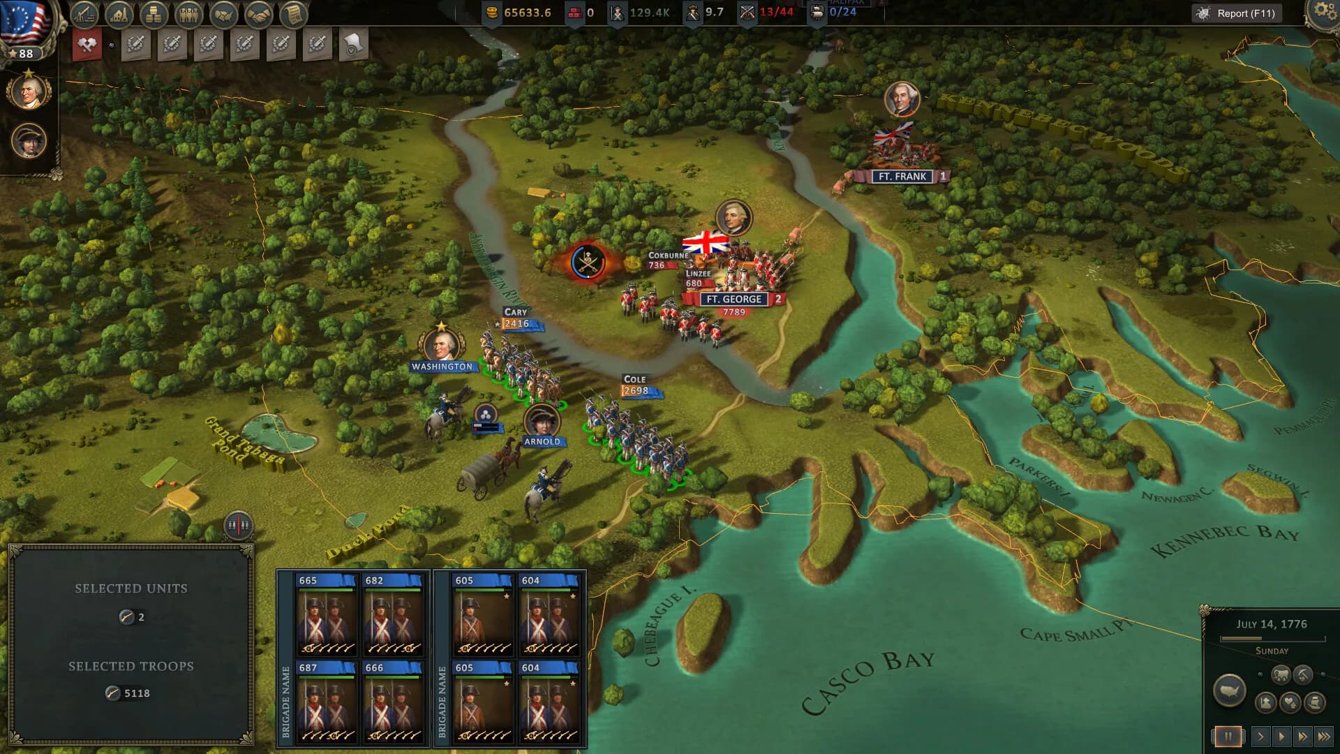 Ultimate General: American Revolution görsel 3