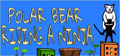Polar Bear Riding A Ninja