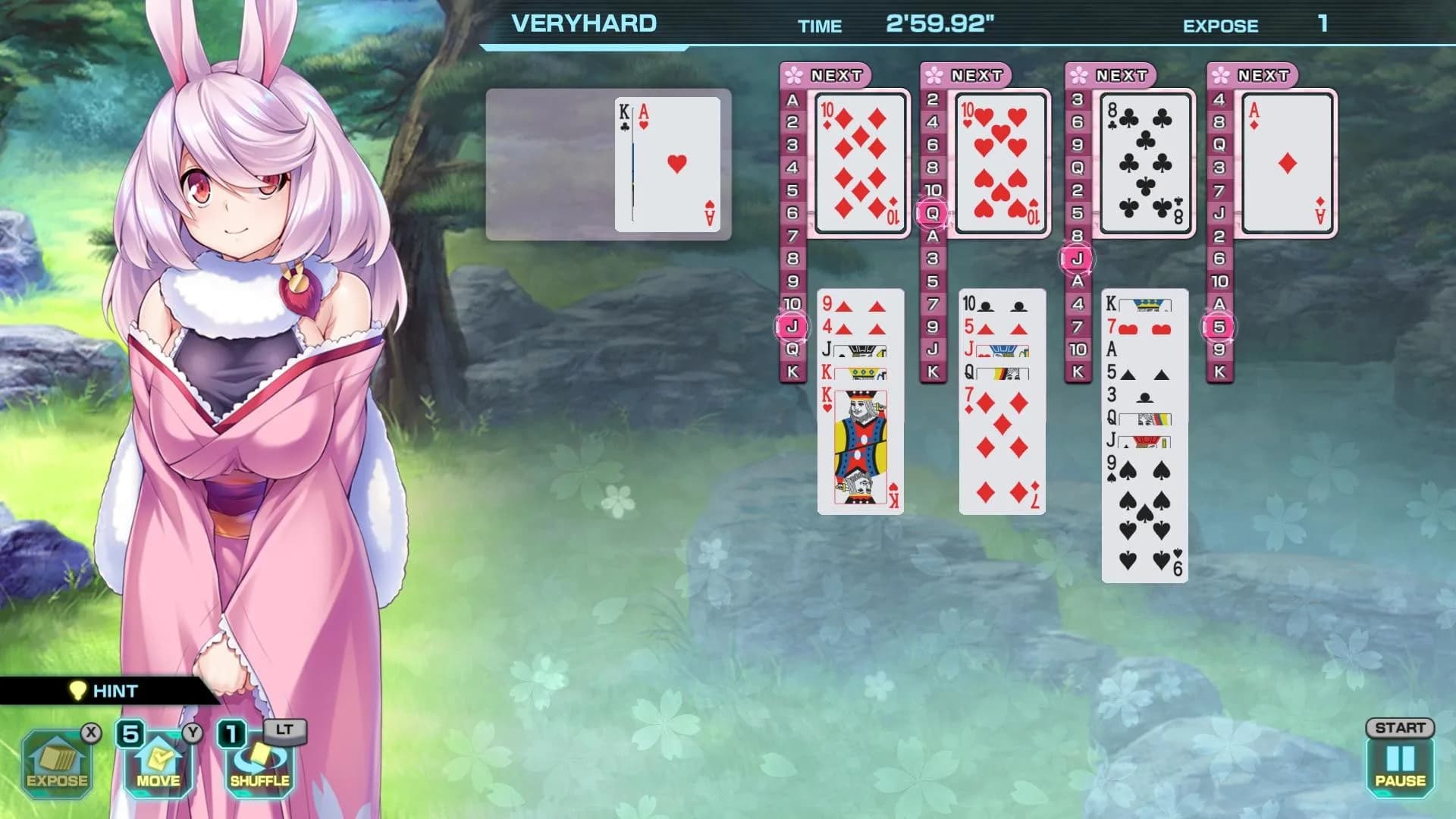 Pretty Girls Four Kings Solitaire görsel 5