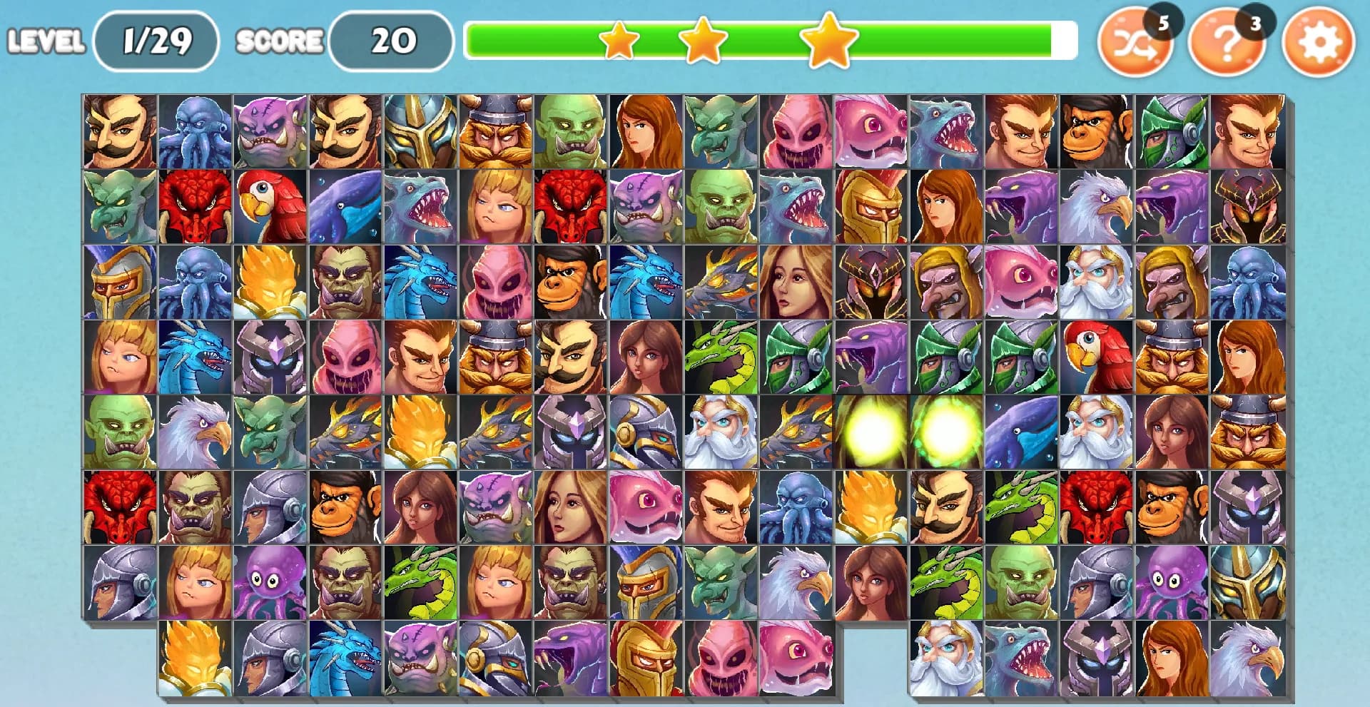 Monsters and Warriors - Onet Match Connect görsel 2