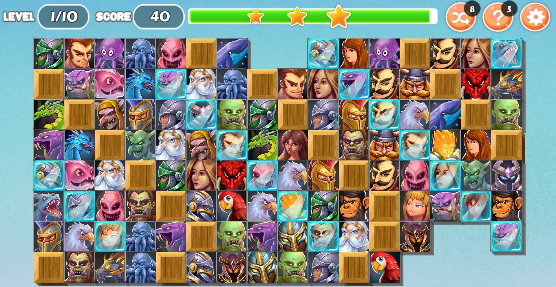 Monsters and Warriors - Onet Match Connect görsel 4
