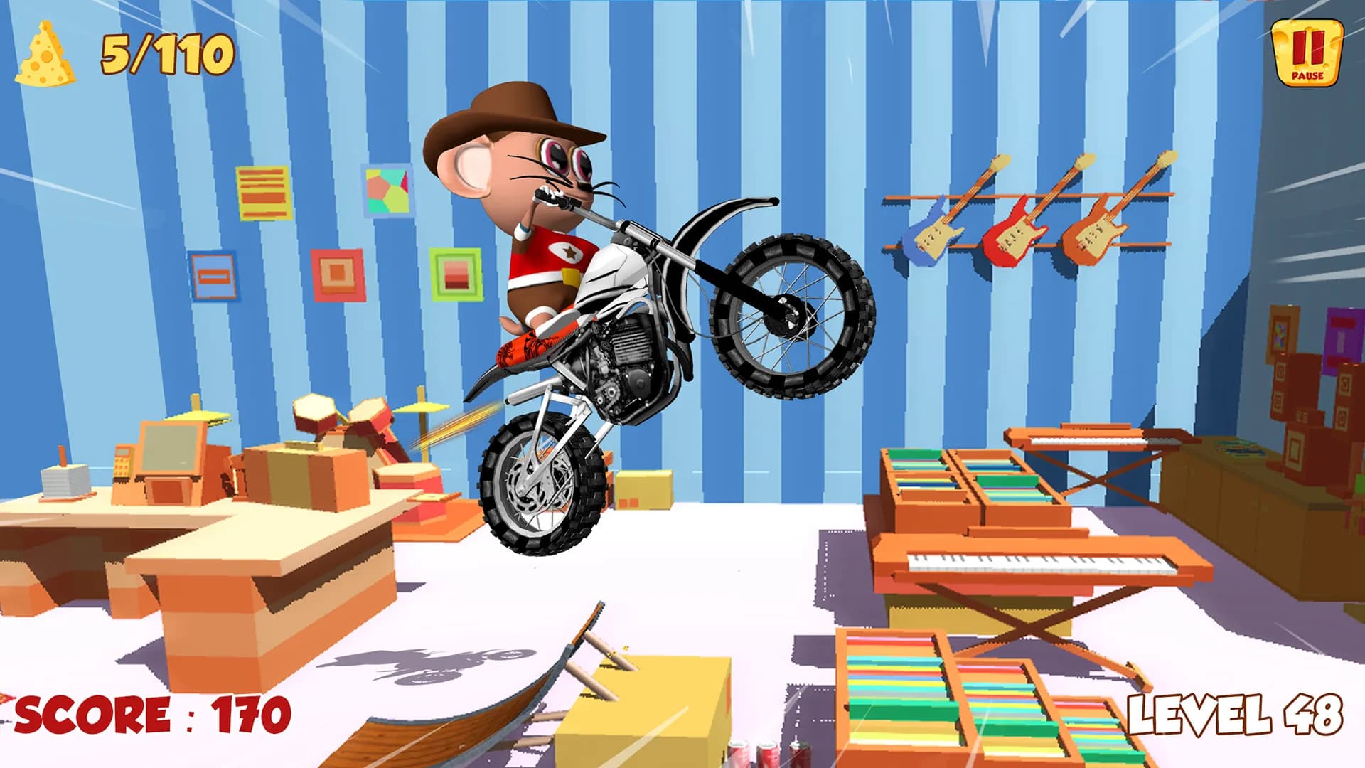 Moto Mouse Stunt Mania görsel 2