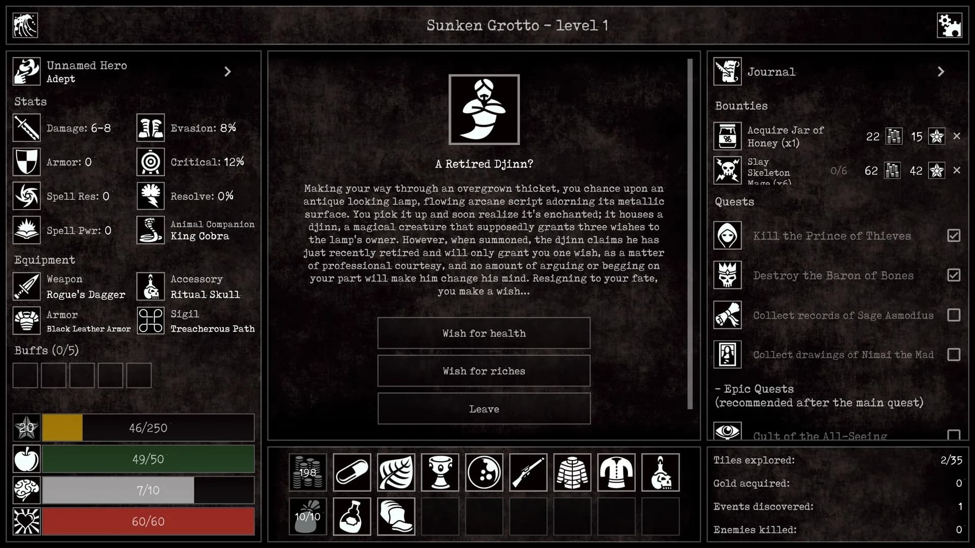 Grim Quest - Old School RPG görsel 4