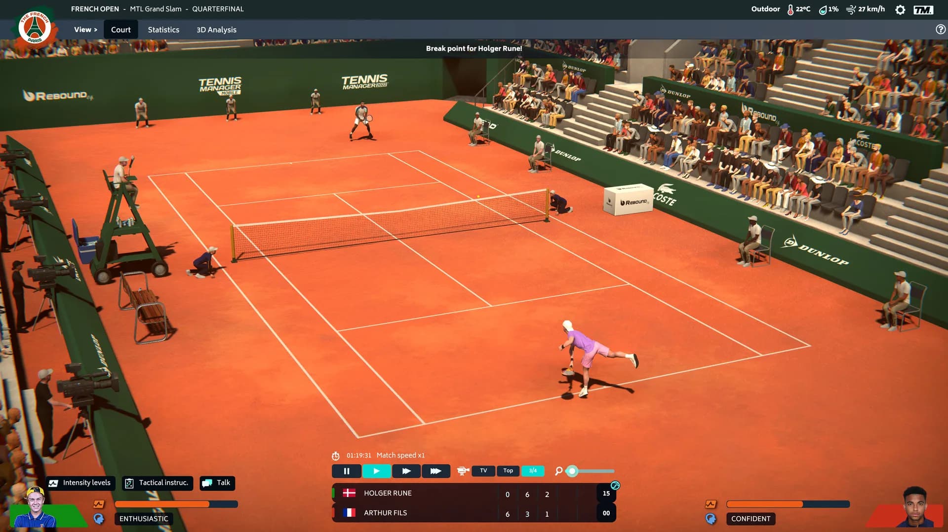 Tennis Manager 2022 görsel 3