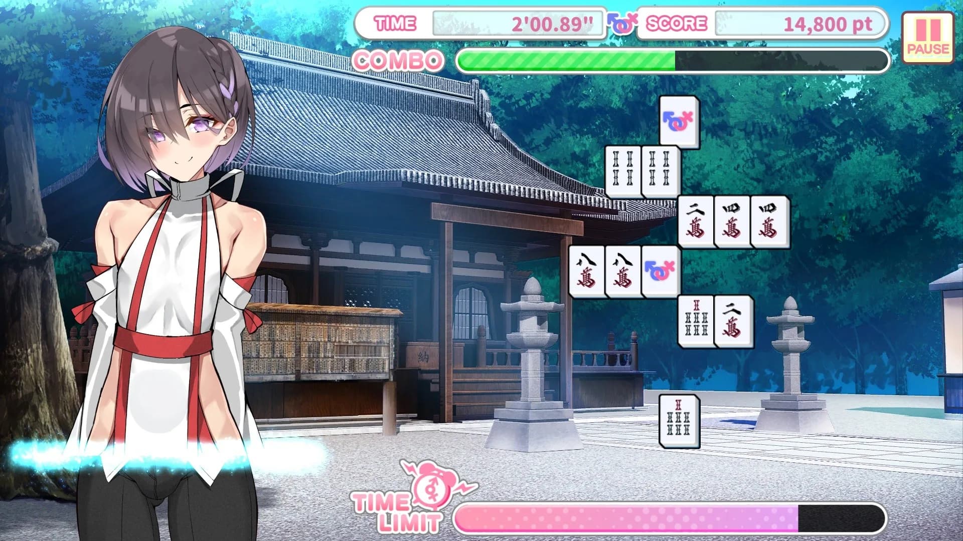 Otoko Cross: Pretty Boys Mahjong Solitaire görsel 4