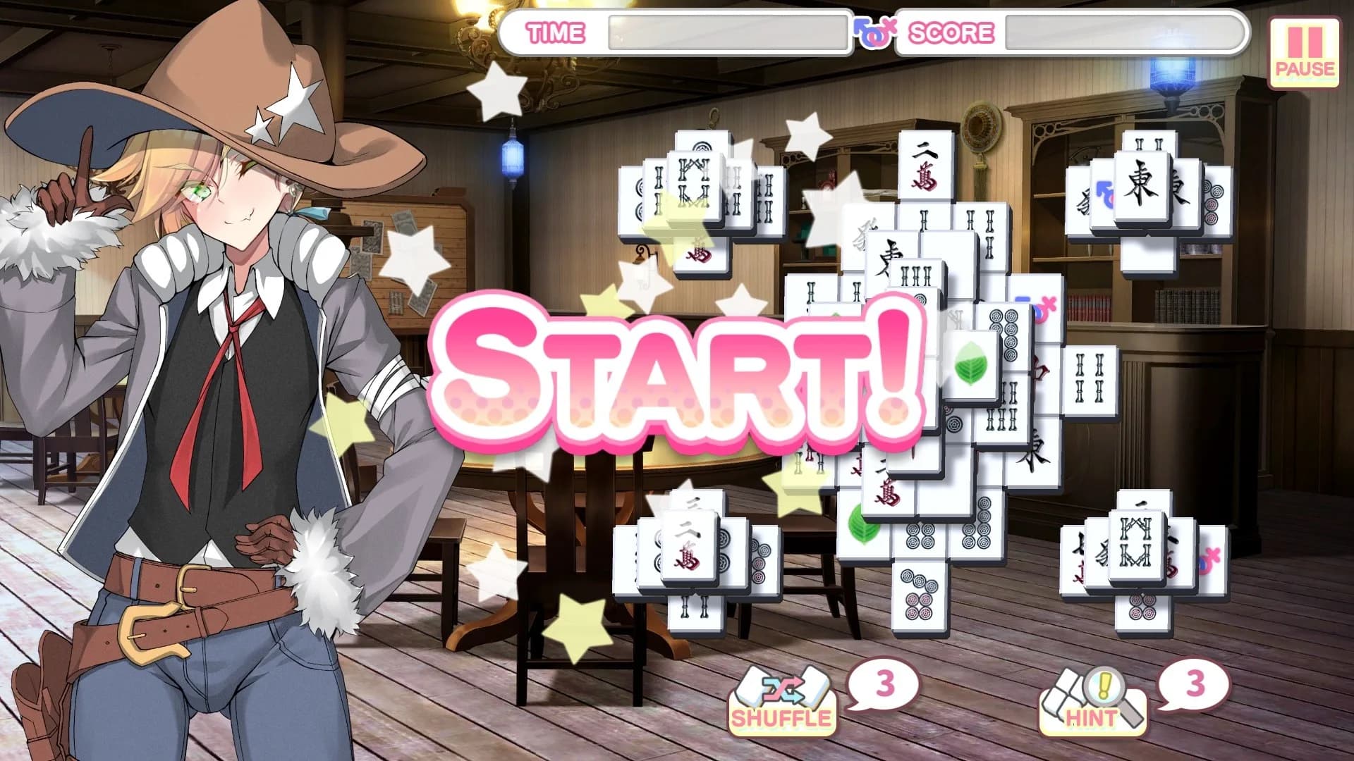 Otoko Cross: Pretty Boys Mahjong Solitaire görsel 9