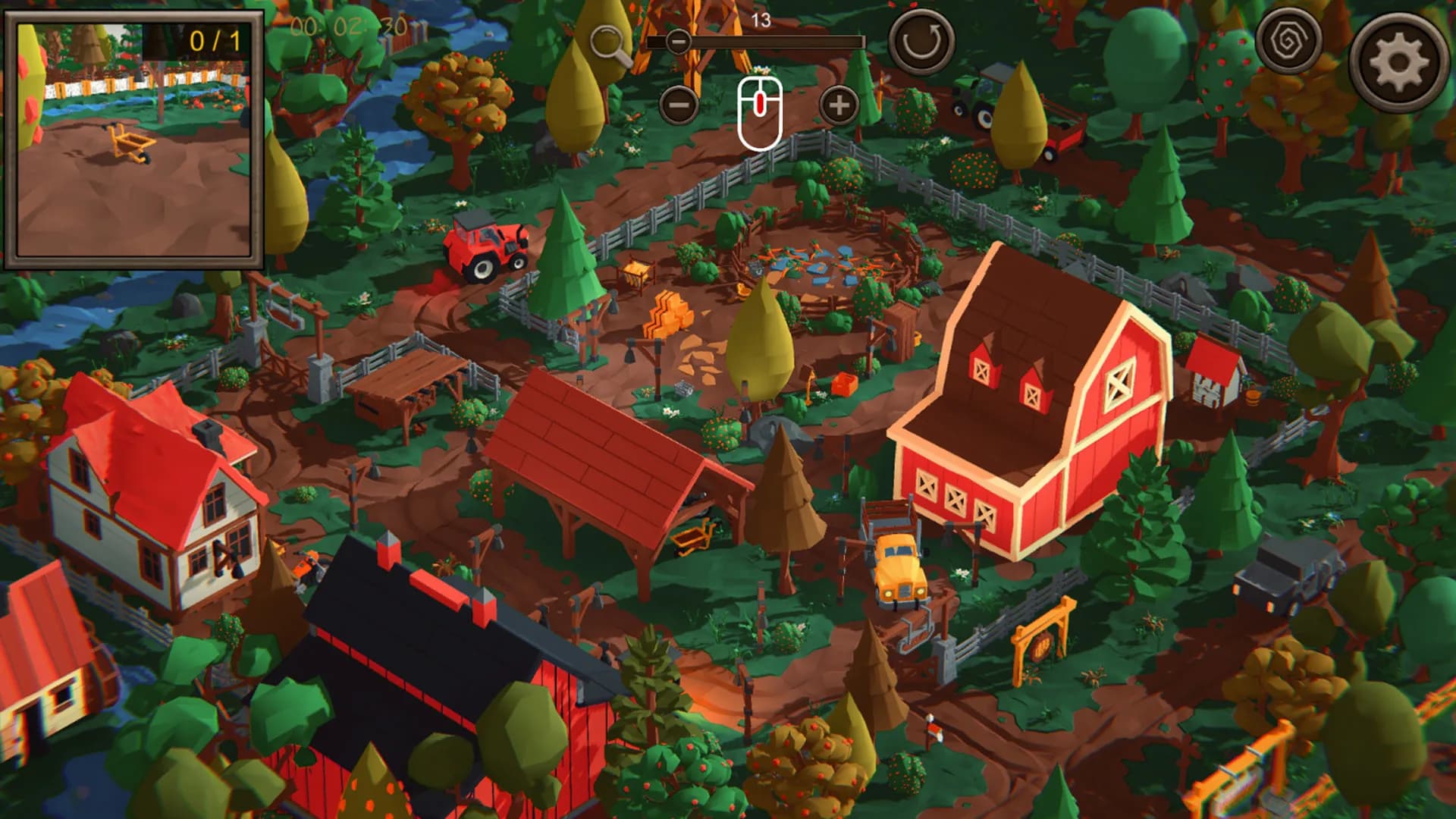 Hidden Farm Top-Down 3D görsel 4