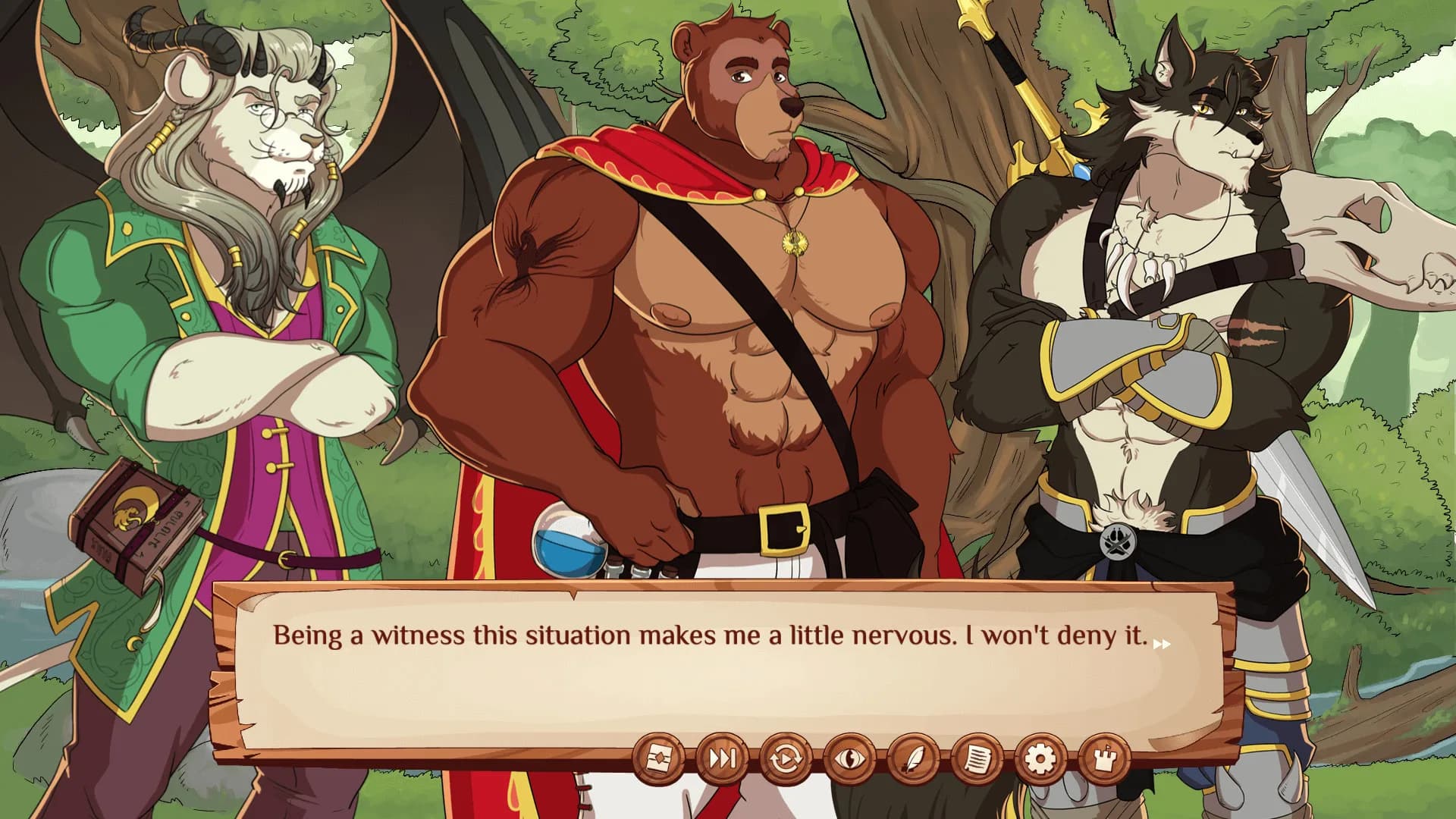 Burrow of the Fallen Bear: A Gay Furry Visual Novel görsel 2