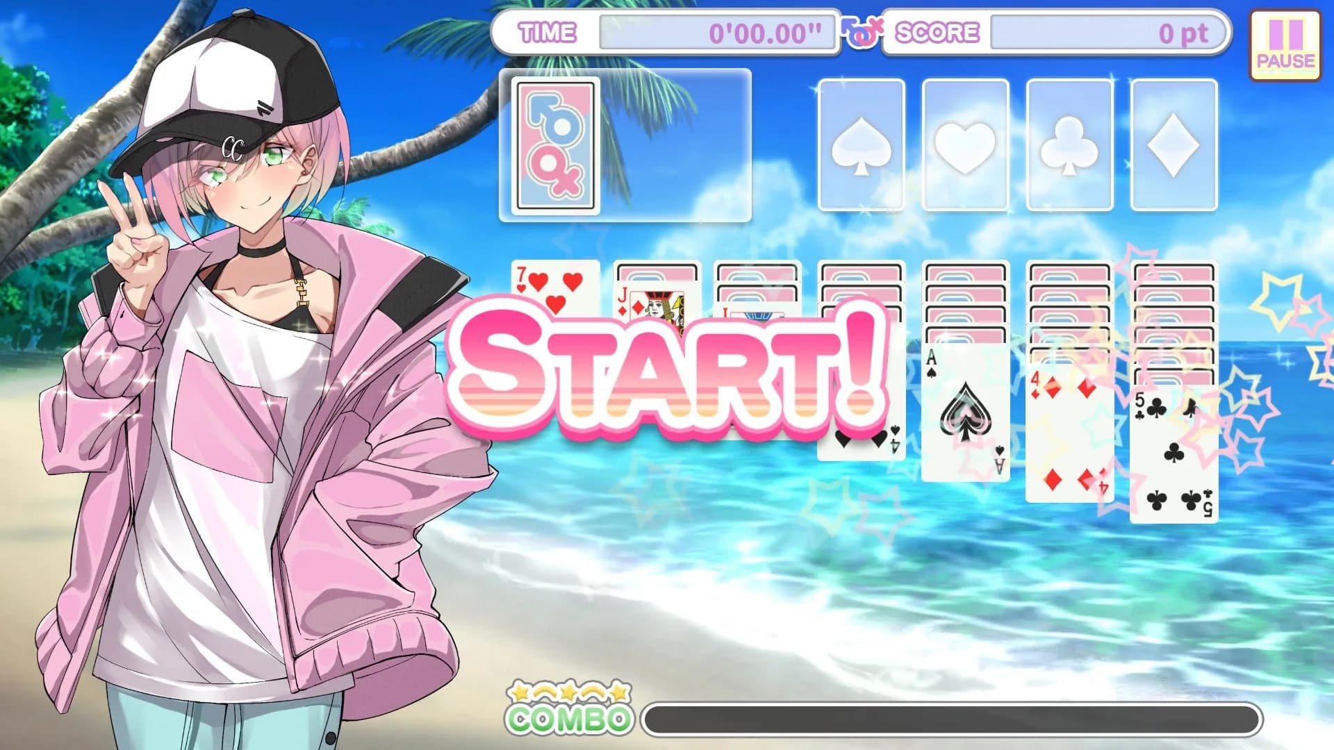 Otoko Cross: Pretty Boys Klondike Solitaire görsel 3