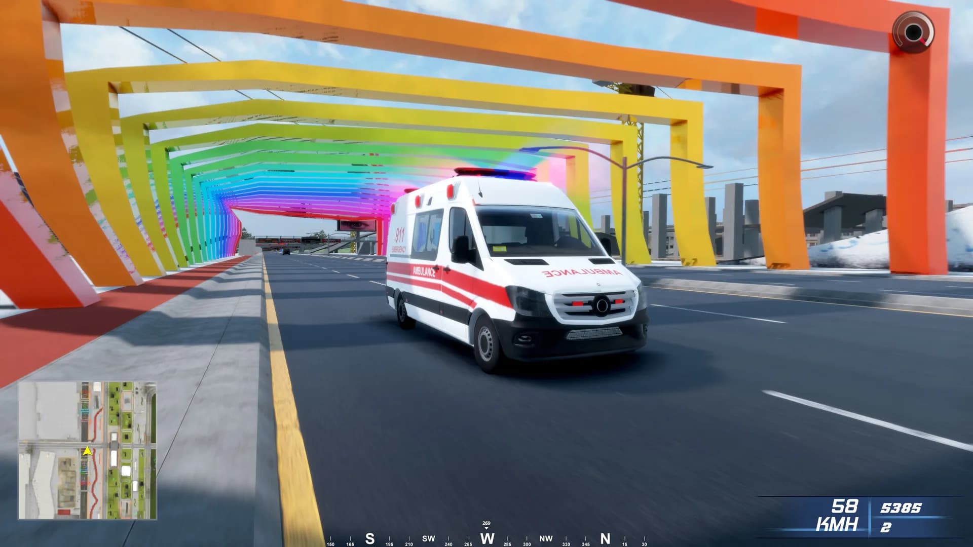 Ambulance Emergency Simulation görsel 2