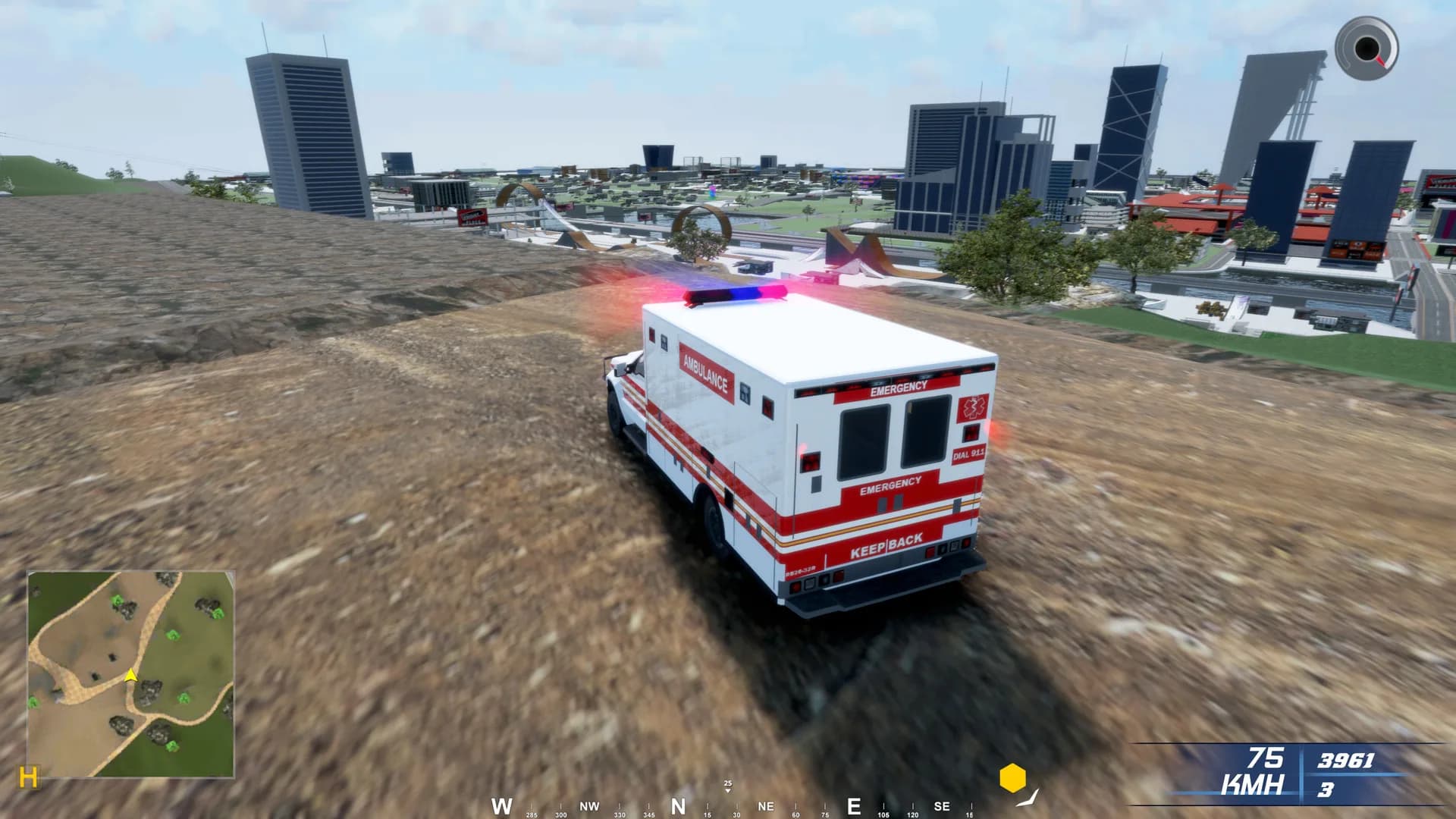 Ambulance Emergency Simulation görsel 13