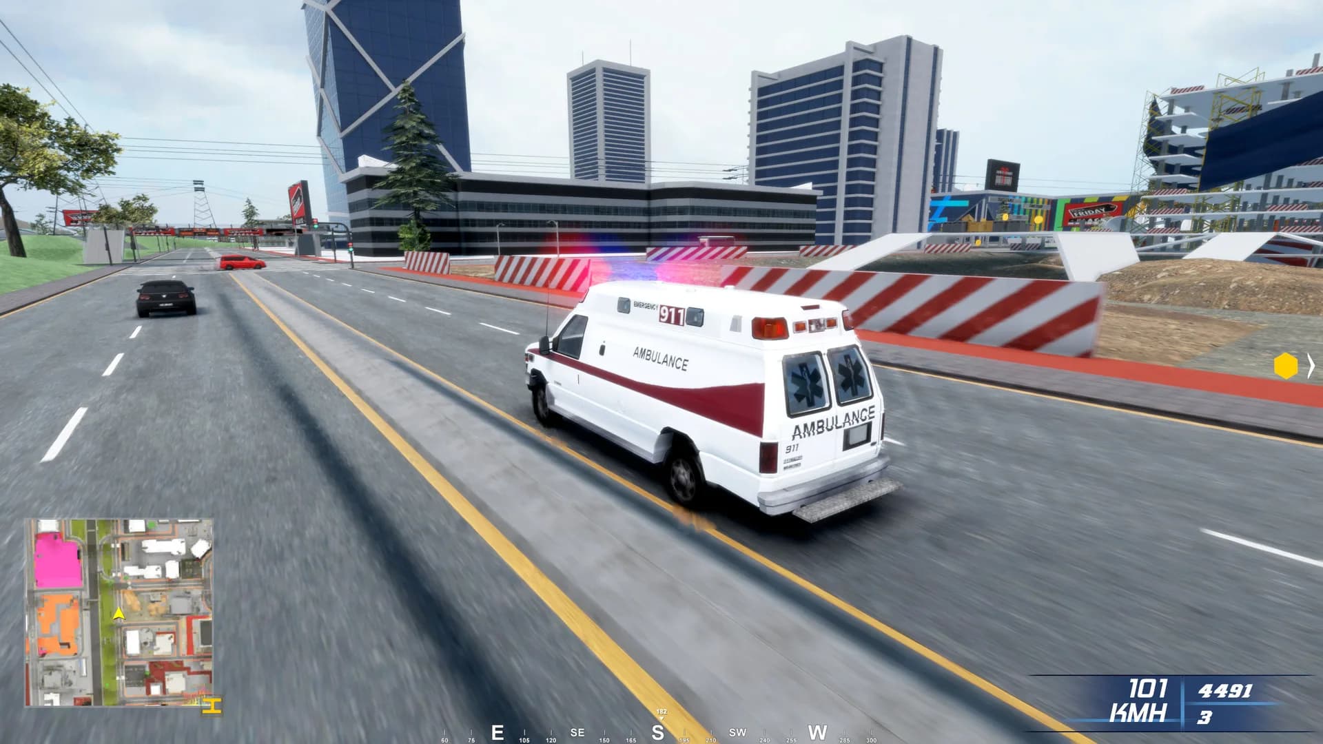 Ambulance Emergency Simulation görsel 6