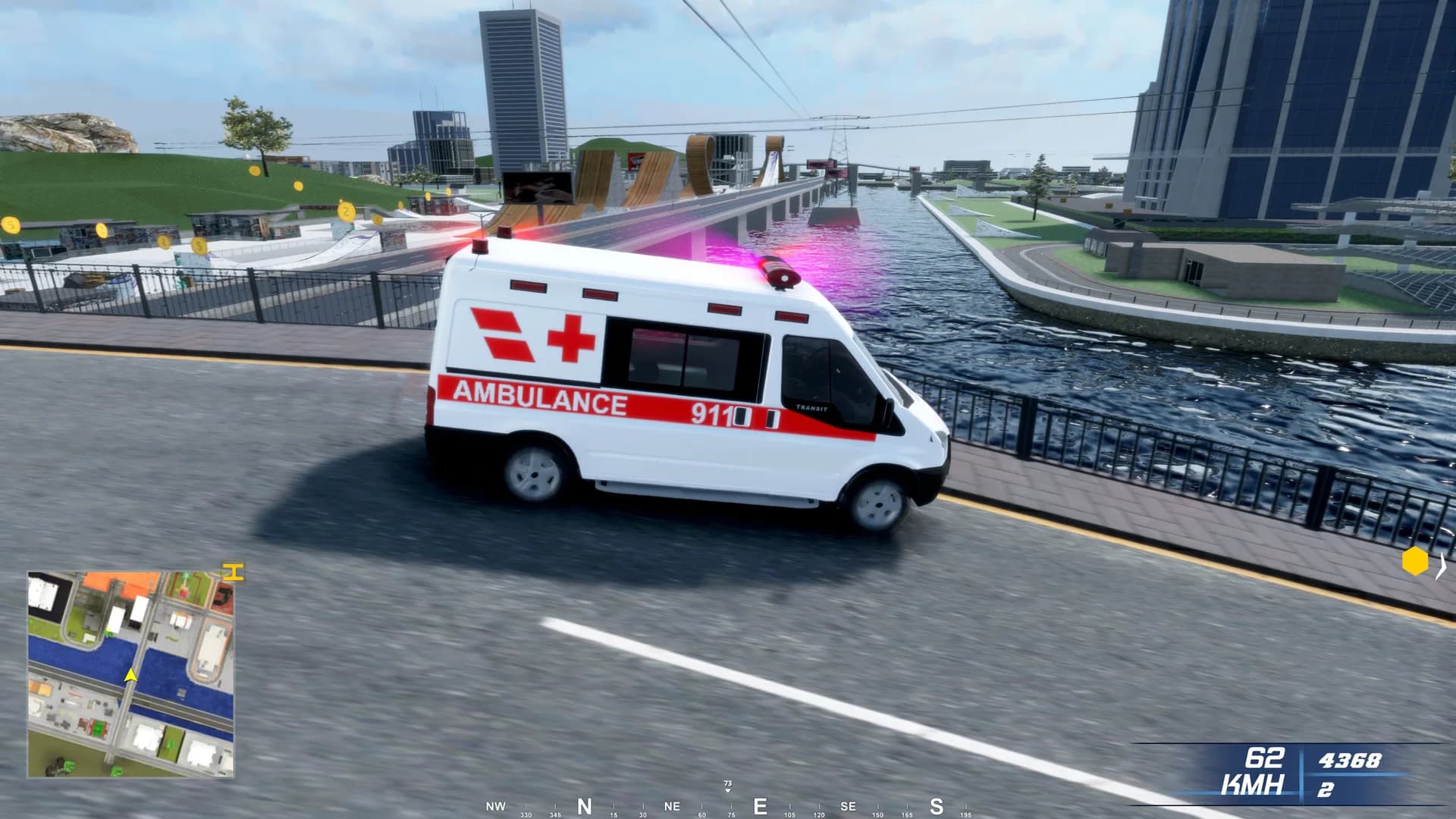 Ambulance Emergency Simulation görsel 7