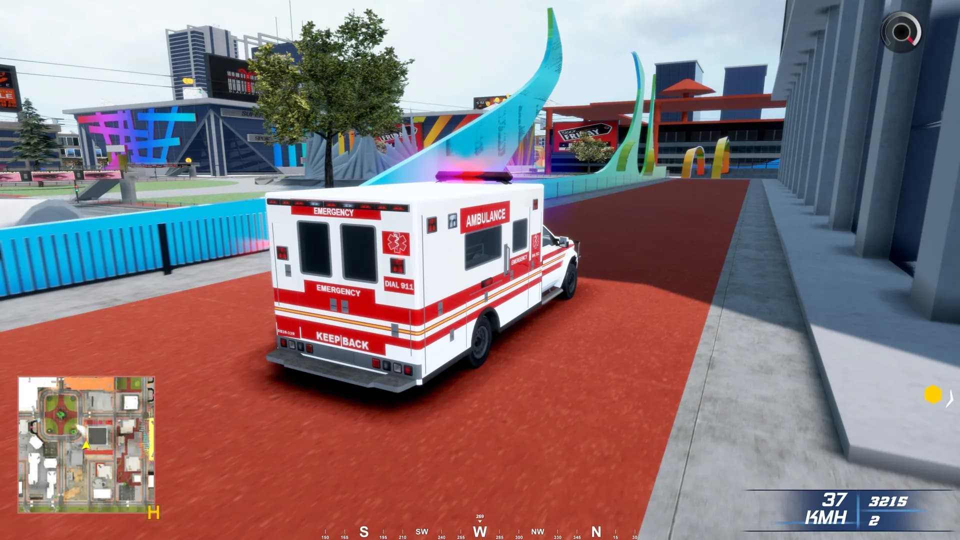 Ambulance Emergency Simulation görsel 9
